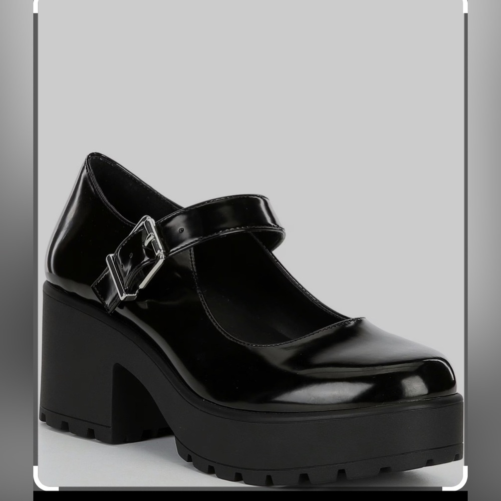 Giani Bernini Patten leather chunky Mary Jane Shoes 8 1/2 women’s Black New